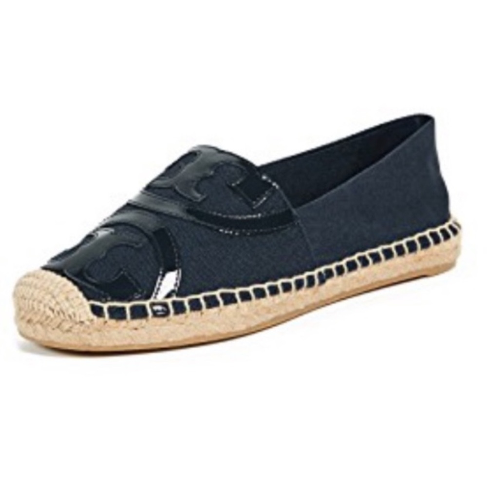 Tory Burch Blue Espadrille Slip-Ons